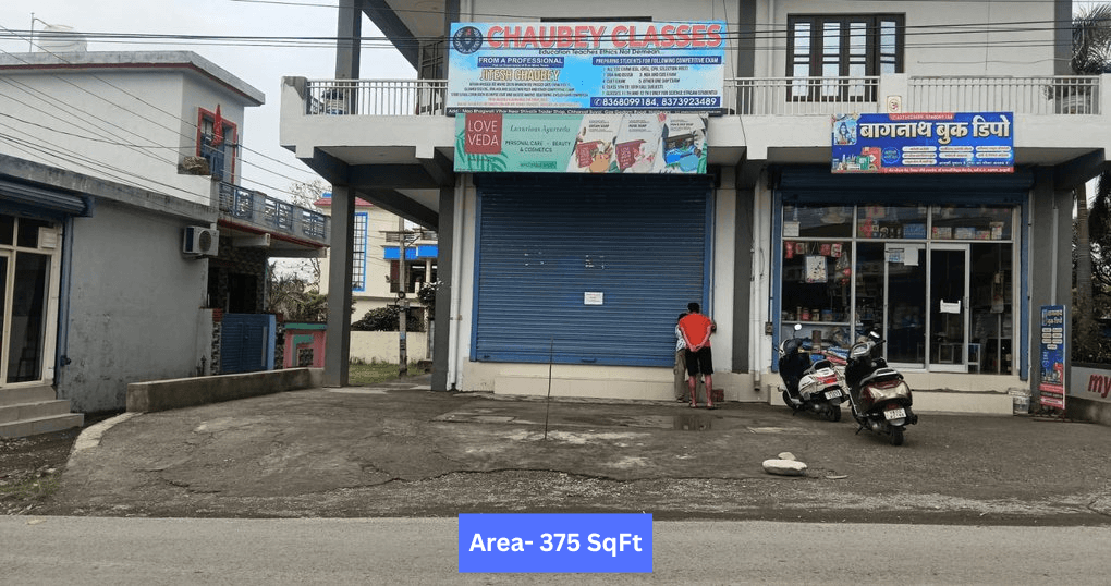 Rent Now 390 SqFt Shop Near Gas Godam road, Haldwani