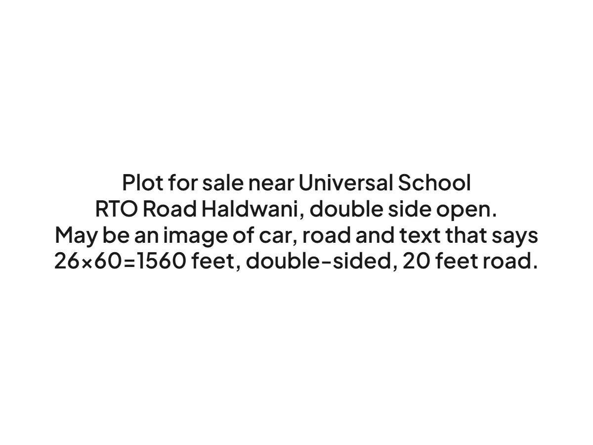 Prime 1560 sqft Land for Sale Near Universal School, Haldwani
