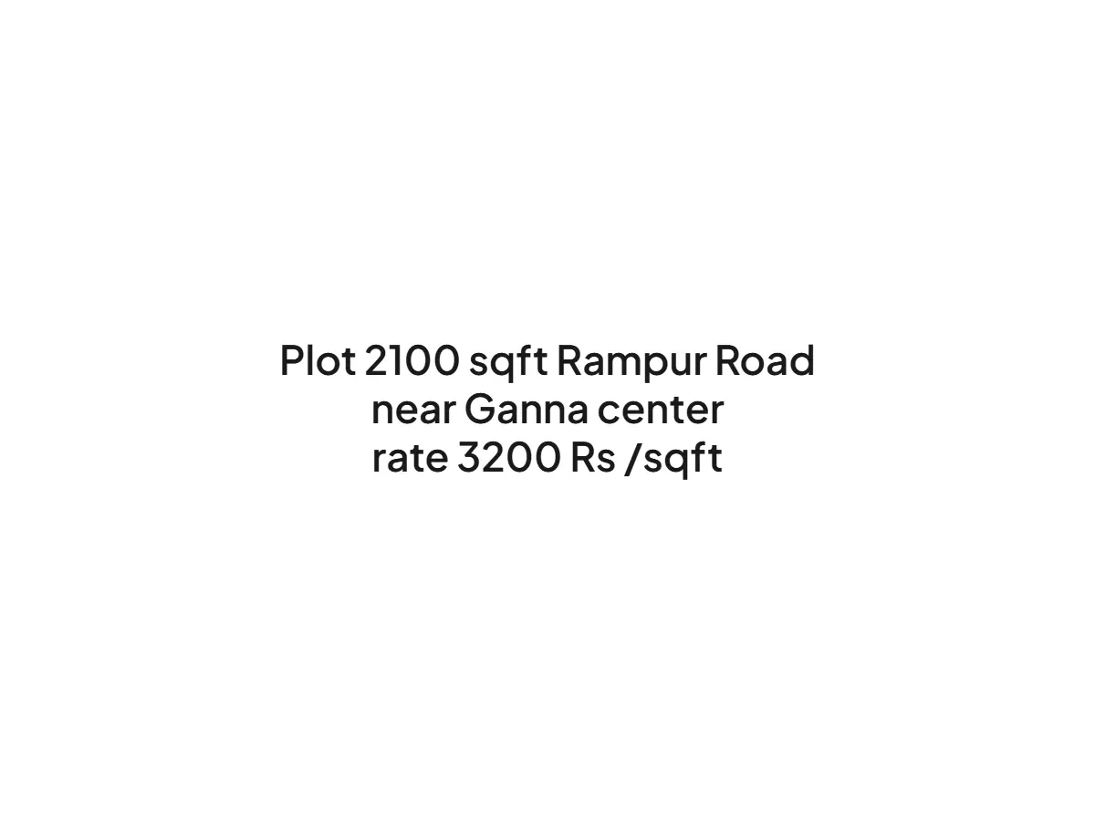 Prime 2100 sqft Land for Sale on Rampur Road, Haldwani