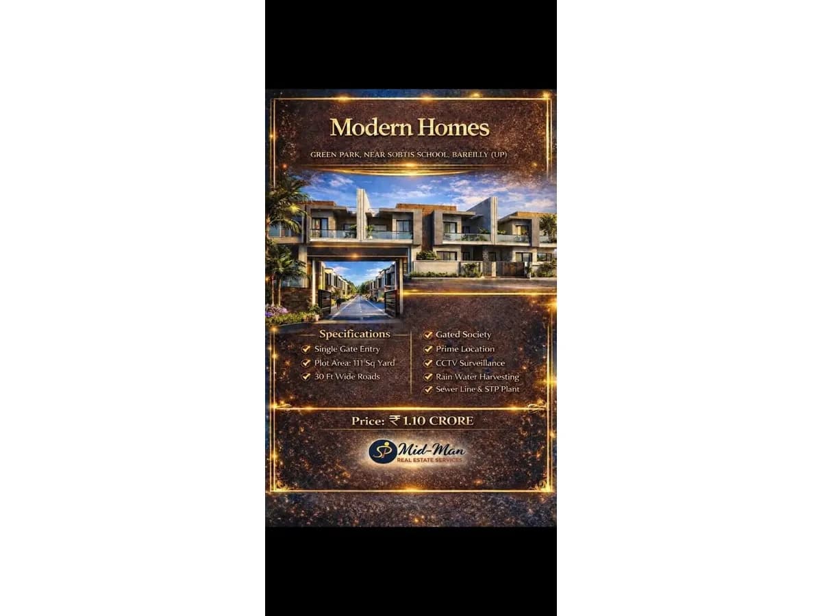 Prime 111 Sq Yard Land for Sale in Green Park Bareilly