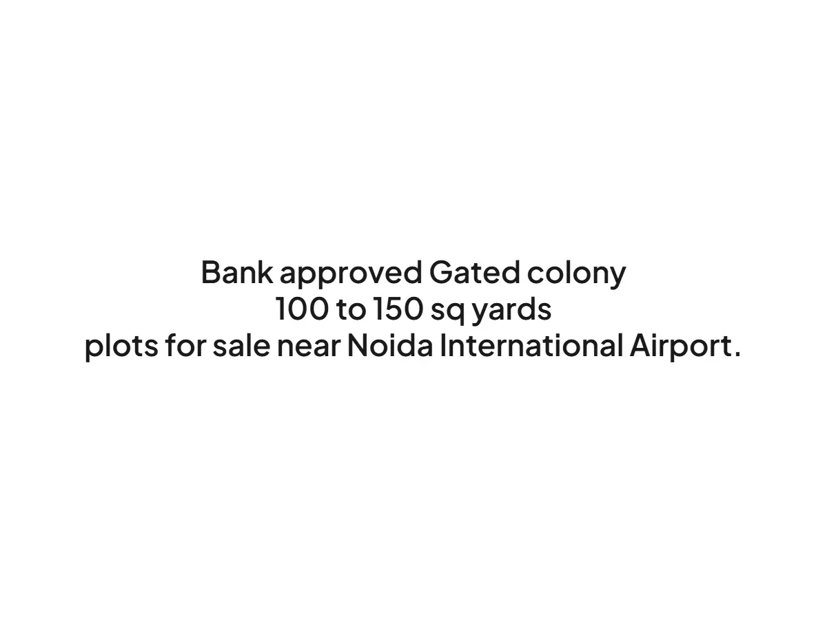 Gated Land Plots for Sale Near Noida International Airport