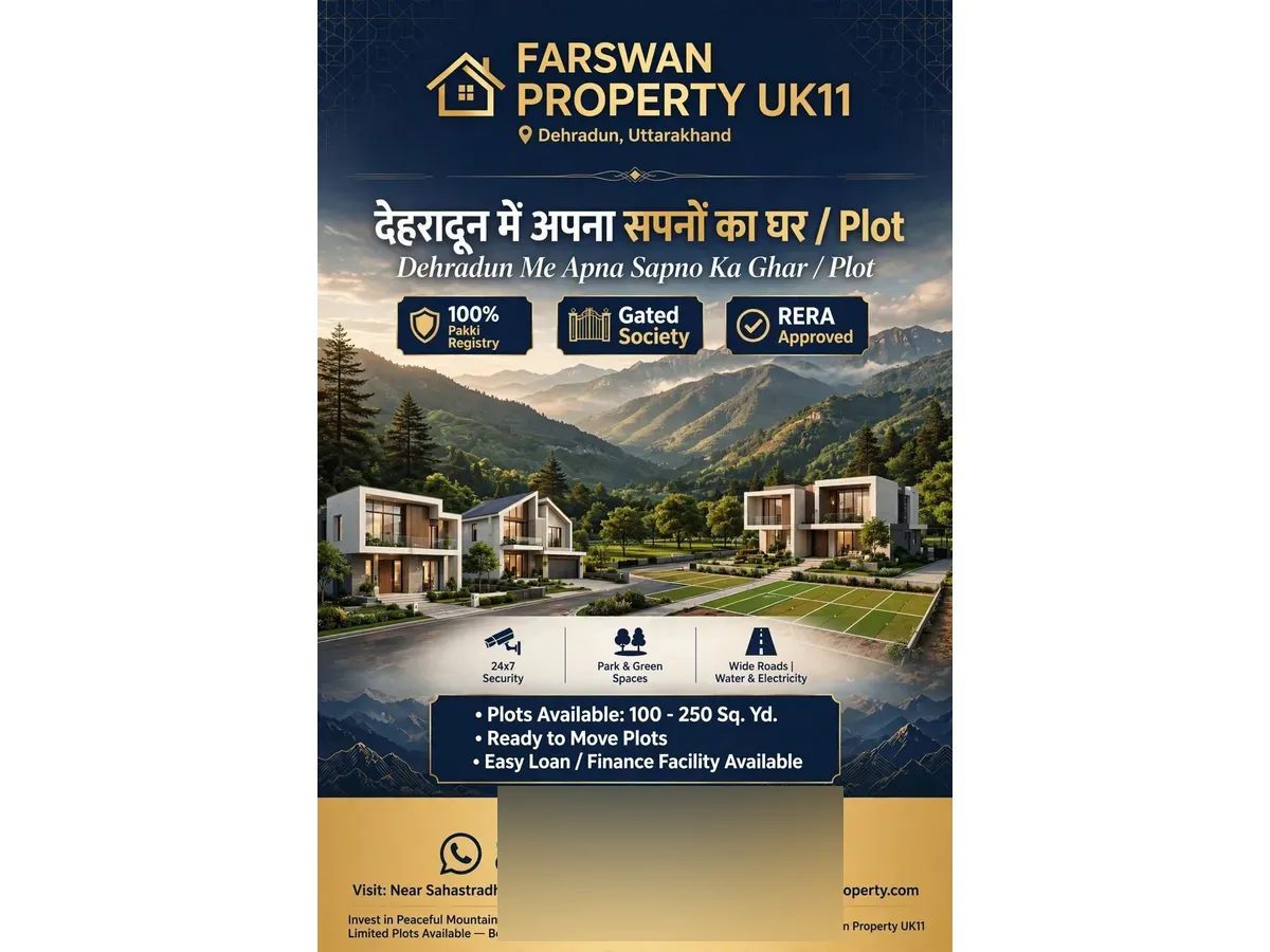 Prime 100 Sq Yard Land for Sale in Dehradun Gated Society