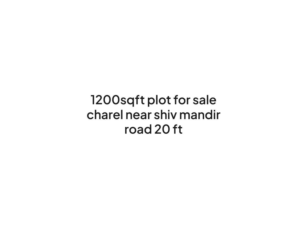 1200 sqft Residential Land for Sale in Charel, Haldwani
