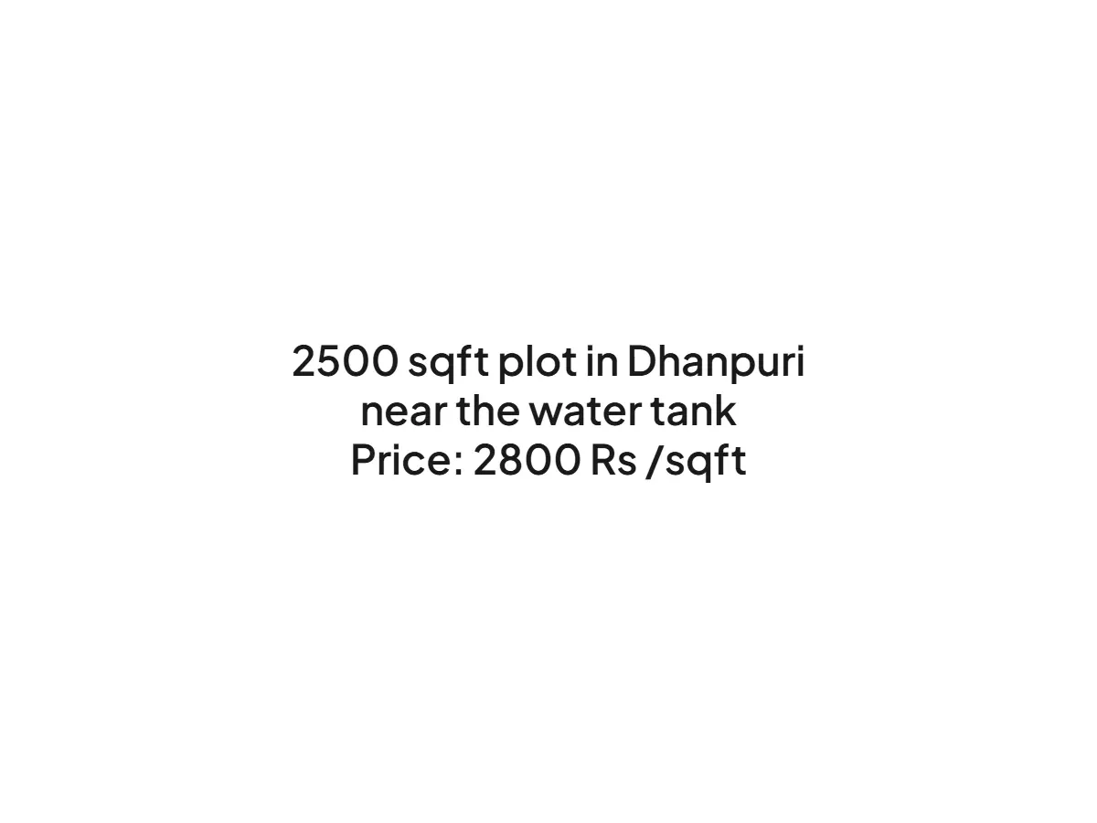 Prime 2500 sqft Land for Sale in Dhanpuri, Haldwani