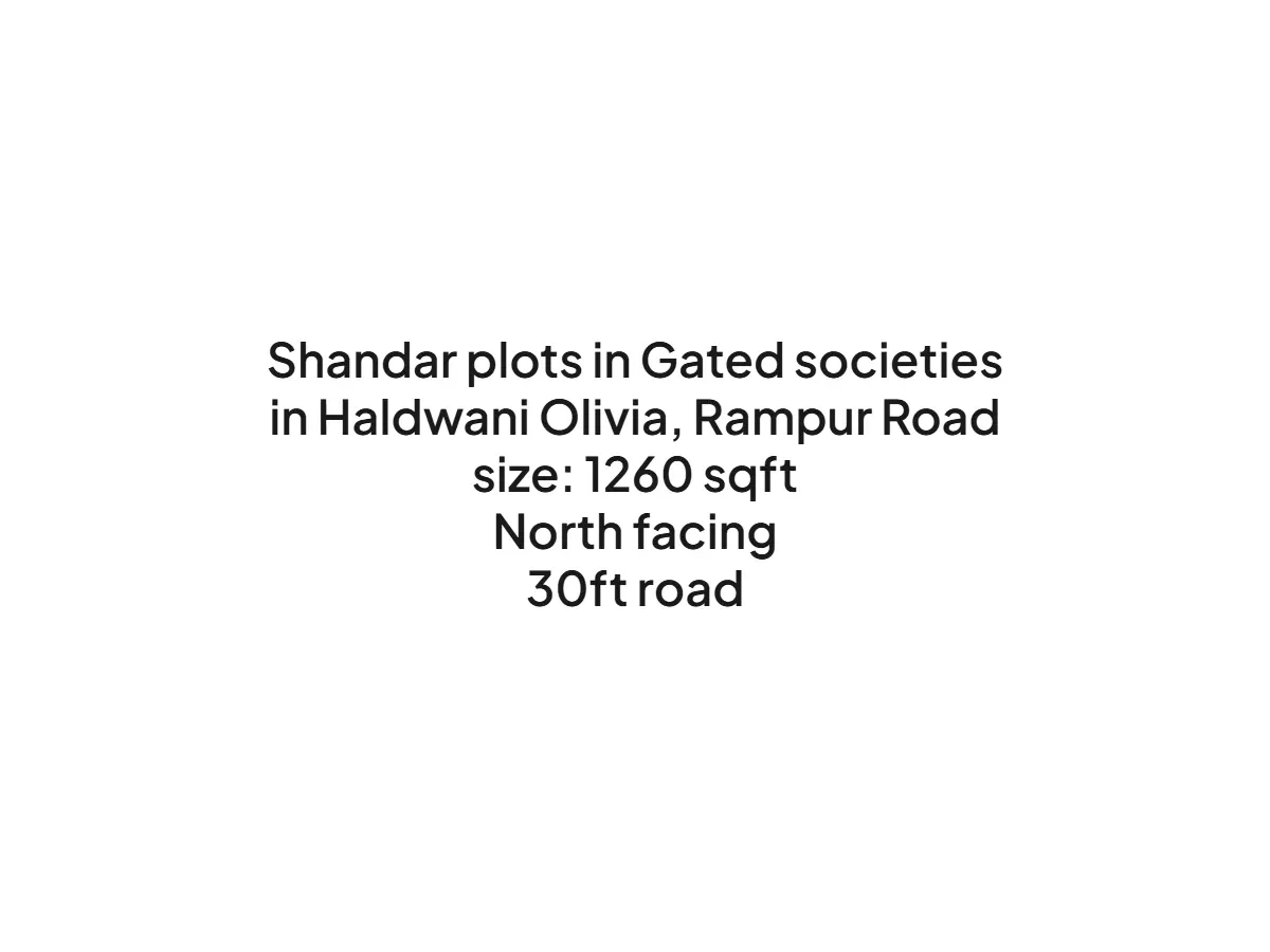 Prime 21x60 Land for Sale in Haldwani Olivia