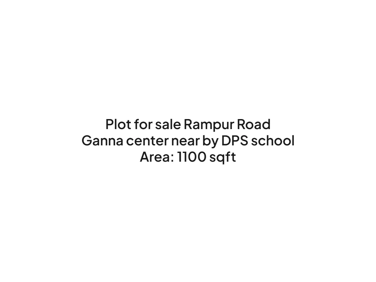 Prime 1100 sqft Land for Sale on Rampur Road Haldwani