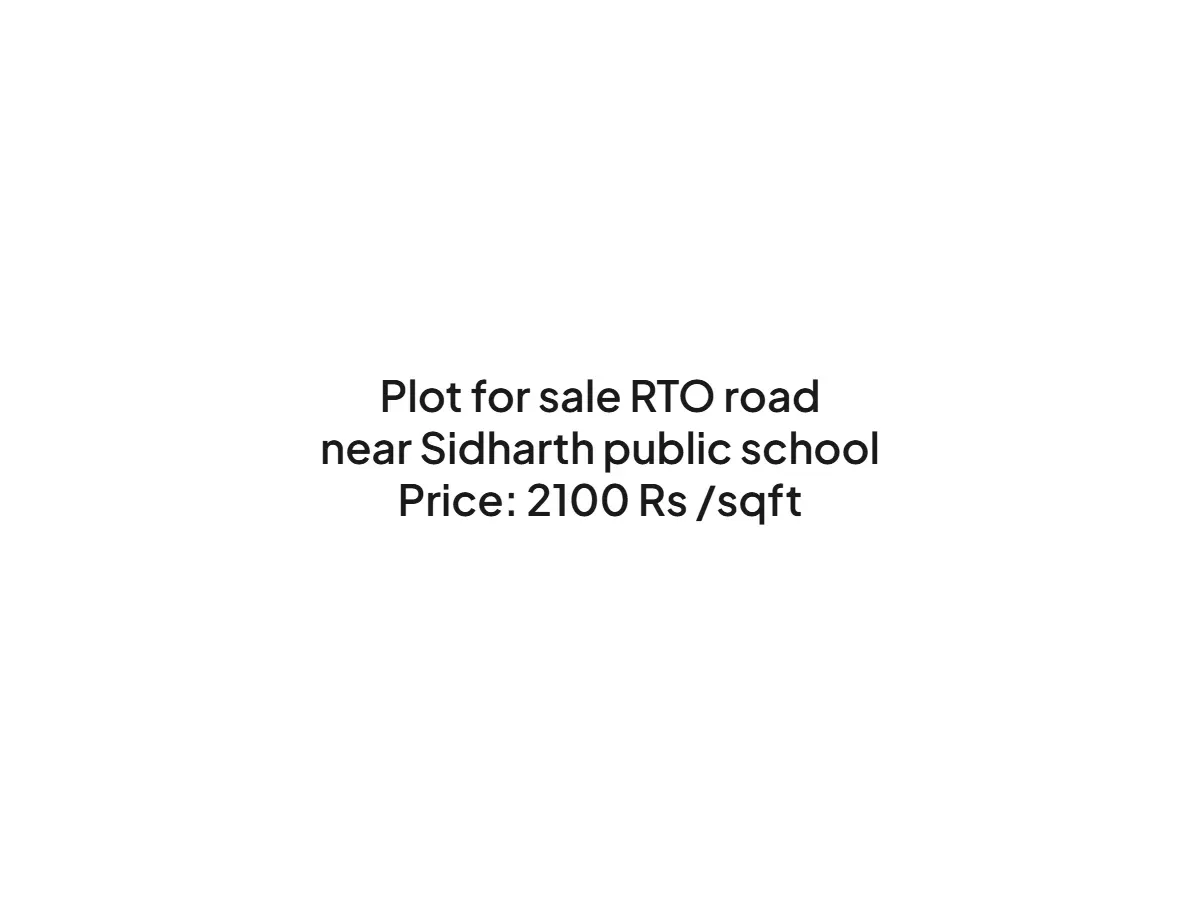 Prime Land for Sale on RTO Road, Haldwani at Rs 2100/sqft