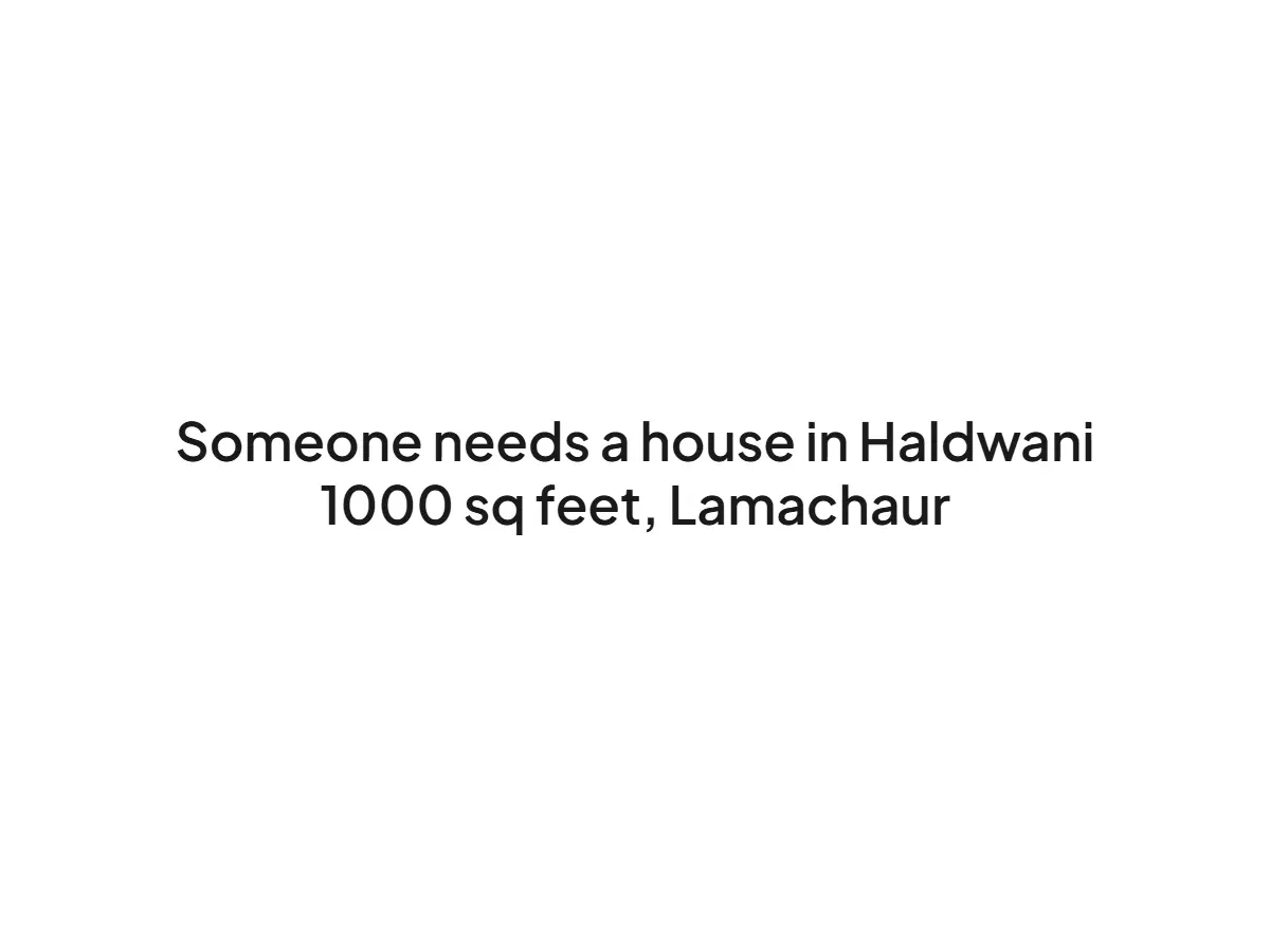 Spacious 1000 sqft House for Sale in Lamachaur, Haldwani