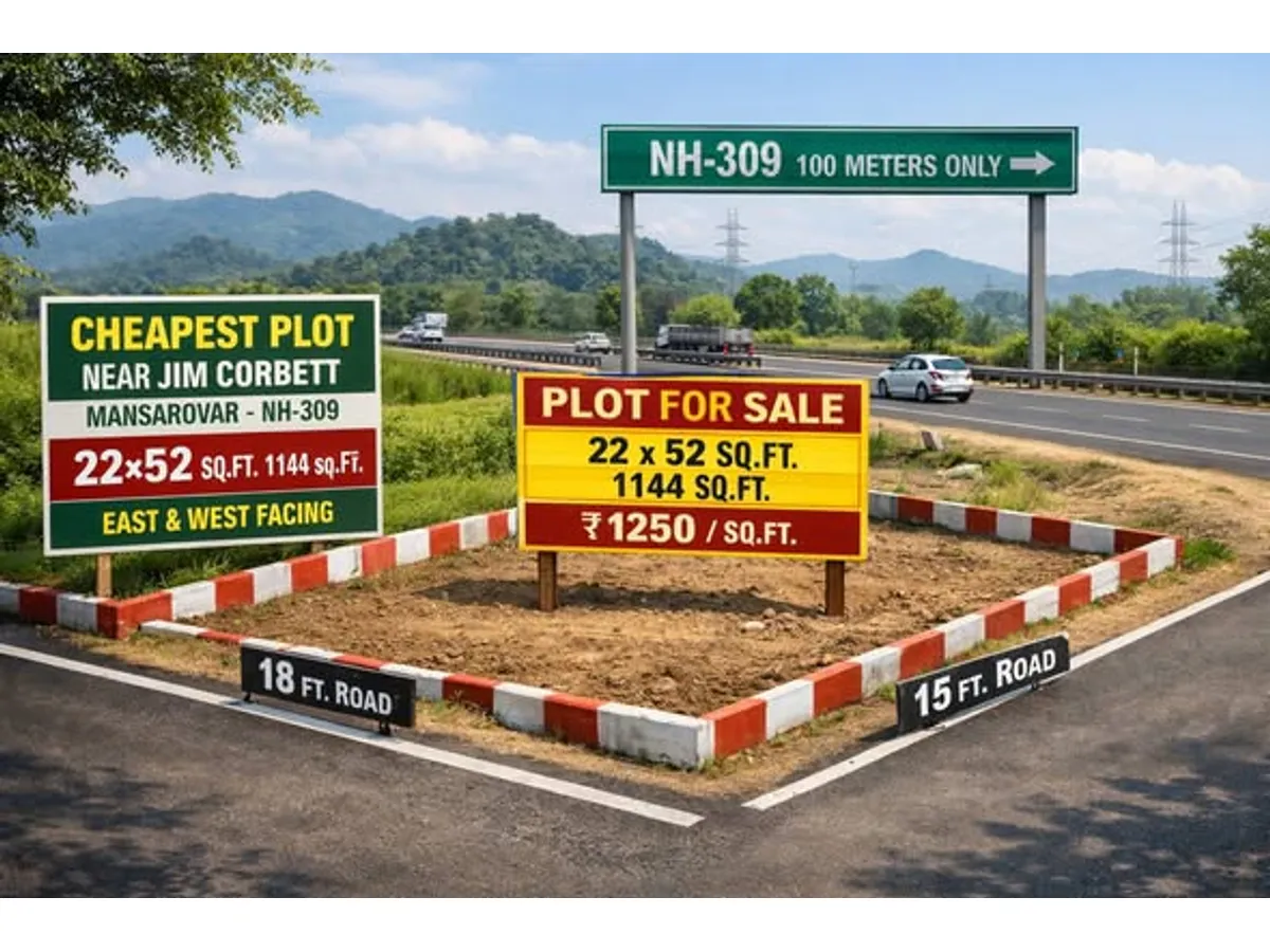 Prime 1272 sqft Land for Sale in Jim Corbett, Ramnagar