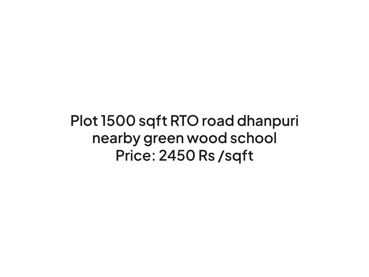 1500 sqft Residential Land for Sale on RTO Road Haldwani
