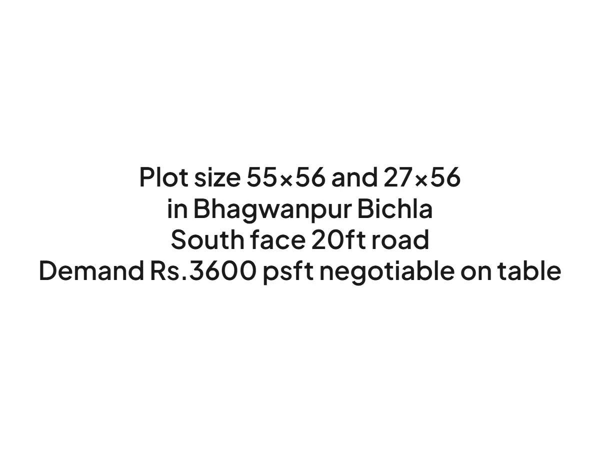 Residential Land for Sale in Bhagwanpur Bichla, Haldwani