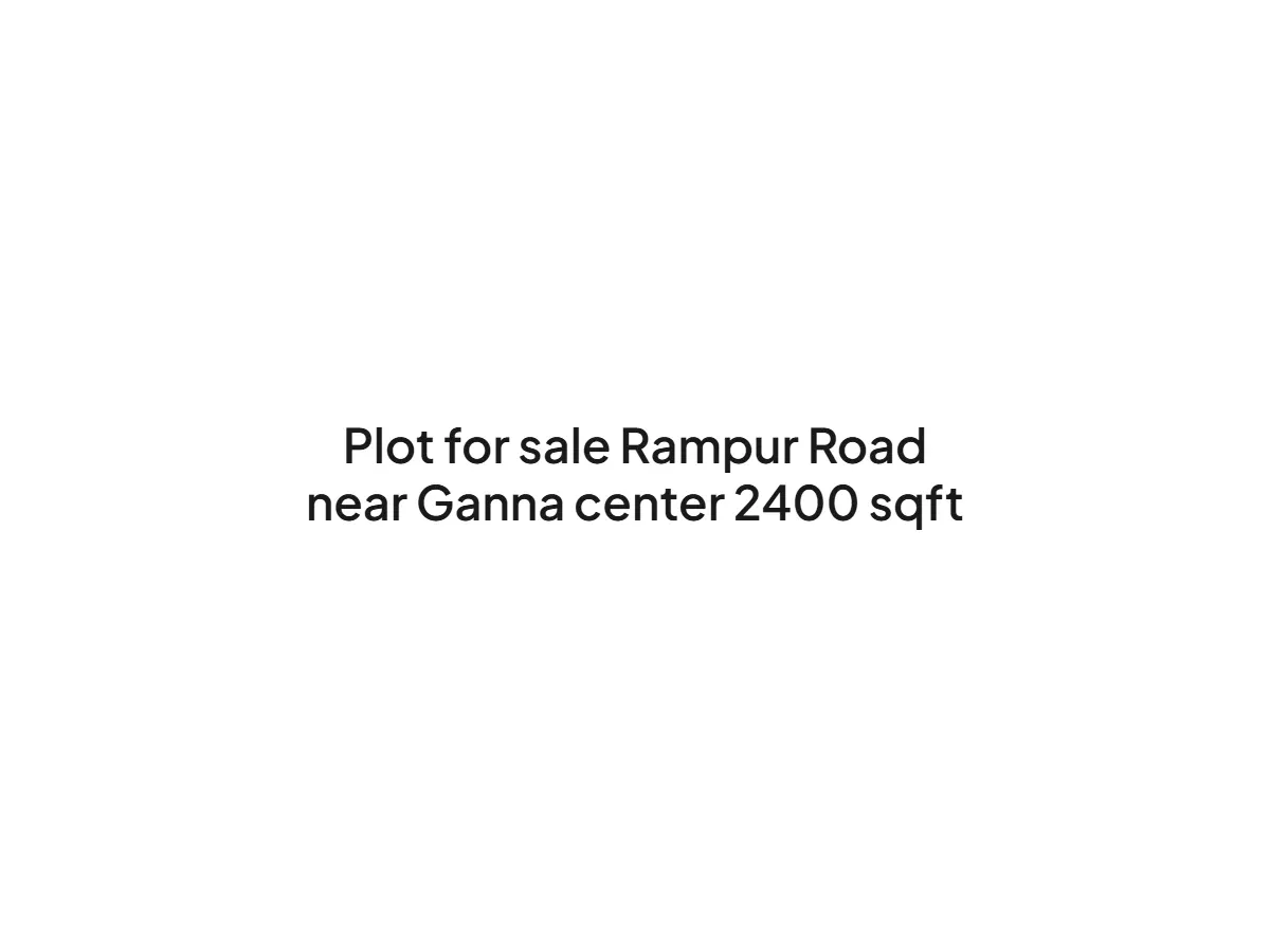 2400 sqft Land for Sale on Rampur Road Haldwani