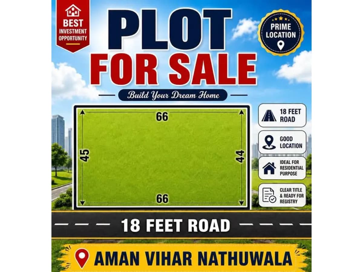 Residential Land for Sale in Nathuwala, Dehradun at 45K/Gaj