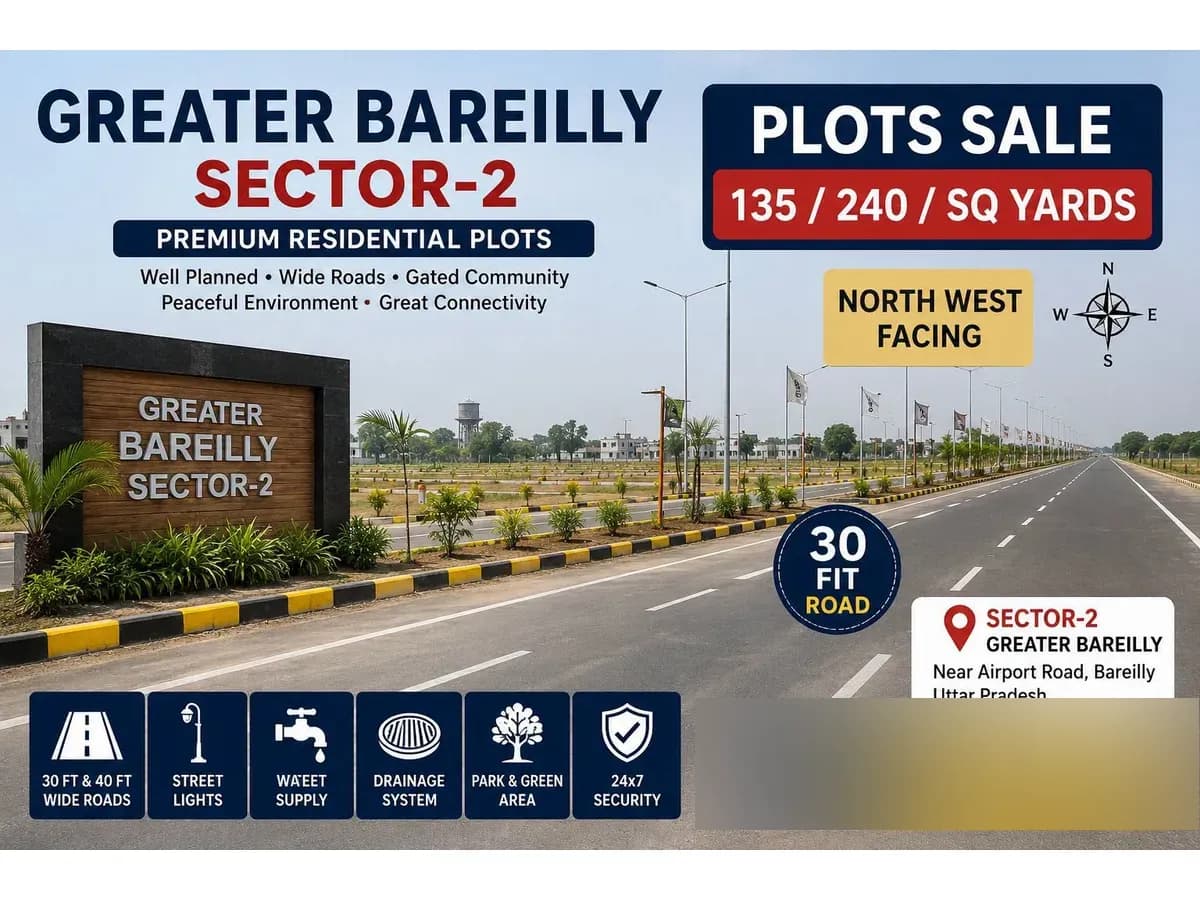 Premium Residential Land for Sale in Greater Bareilly Sector-2