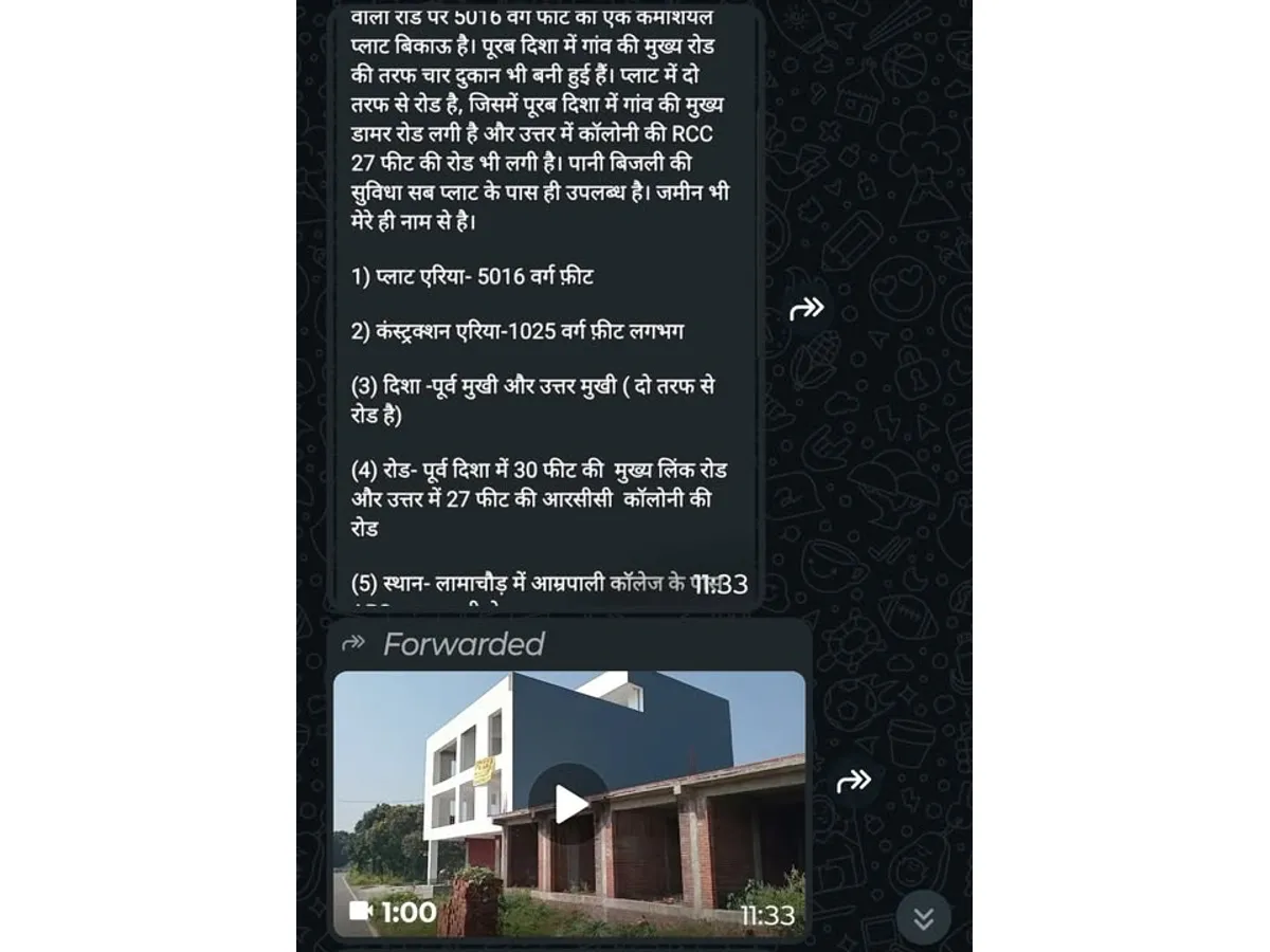 Prime Commercial Land for Sale Near Amrapali School Haldwani