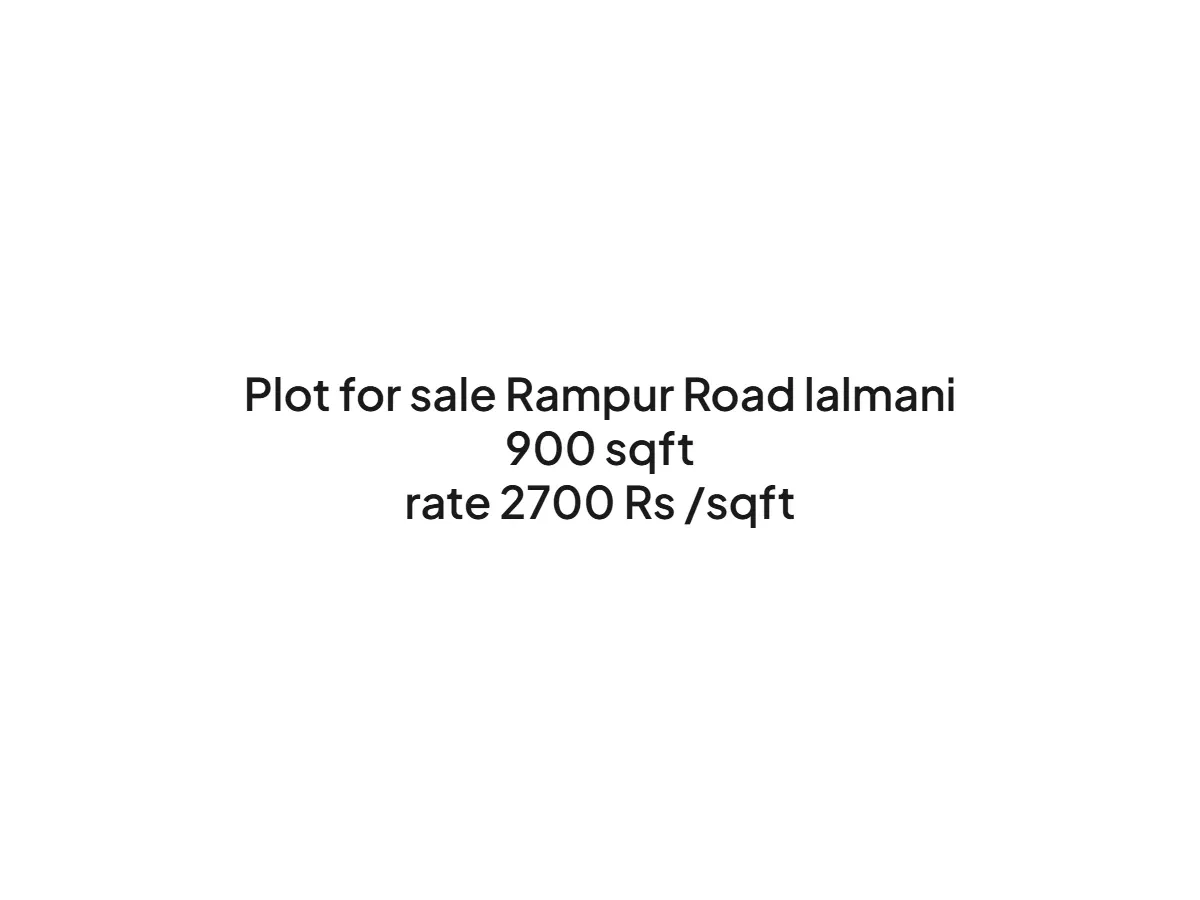 Prime 900 sqft Land for Sale on Rampur Road Haldwani