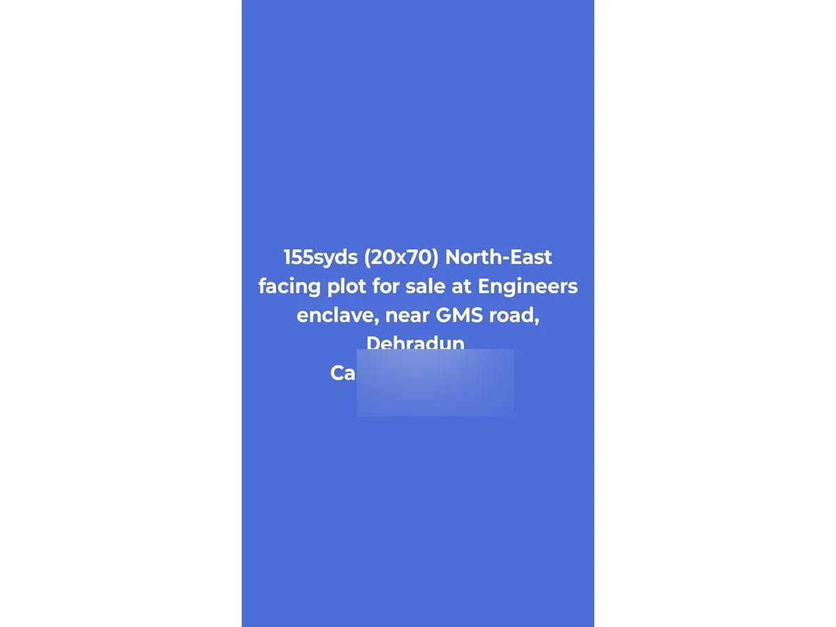 Prime 155 Sq Yards Land for Sale Near GMS Road Dehradun