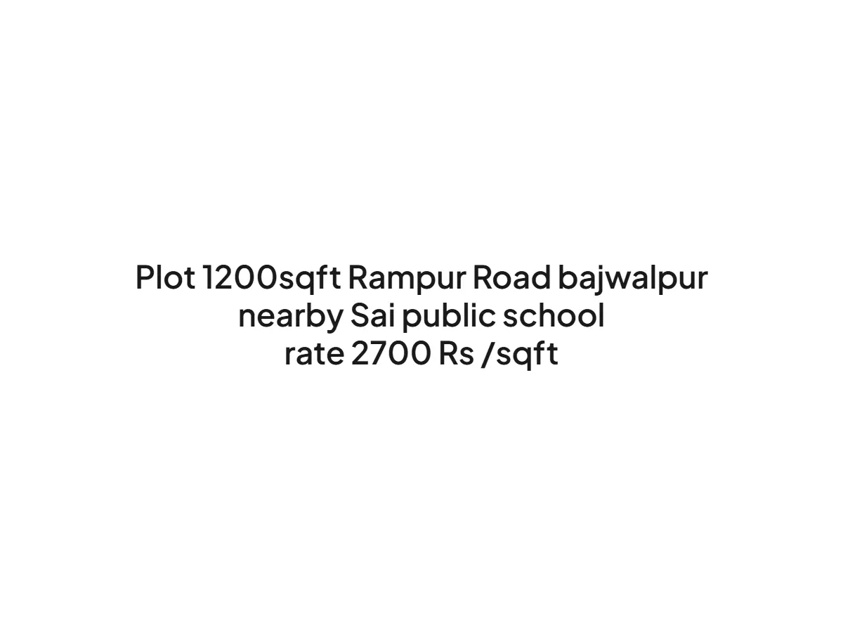 Residential Land for Sale in Haldwani on Rampur Road