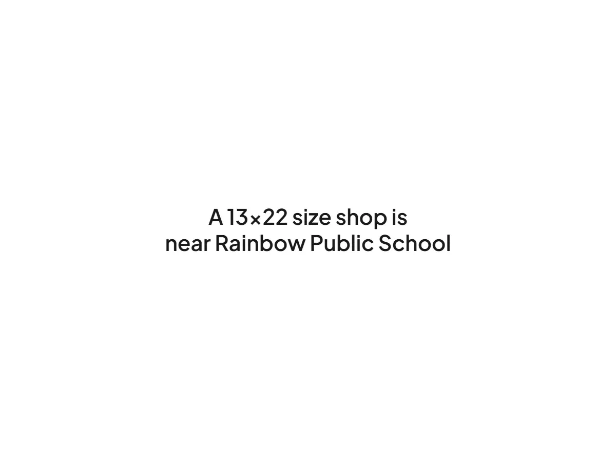 Shop for Rent Near Rainbow Public School in Haldwani