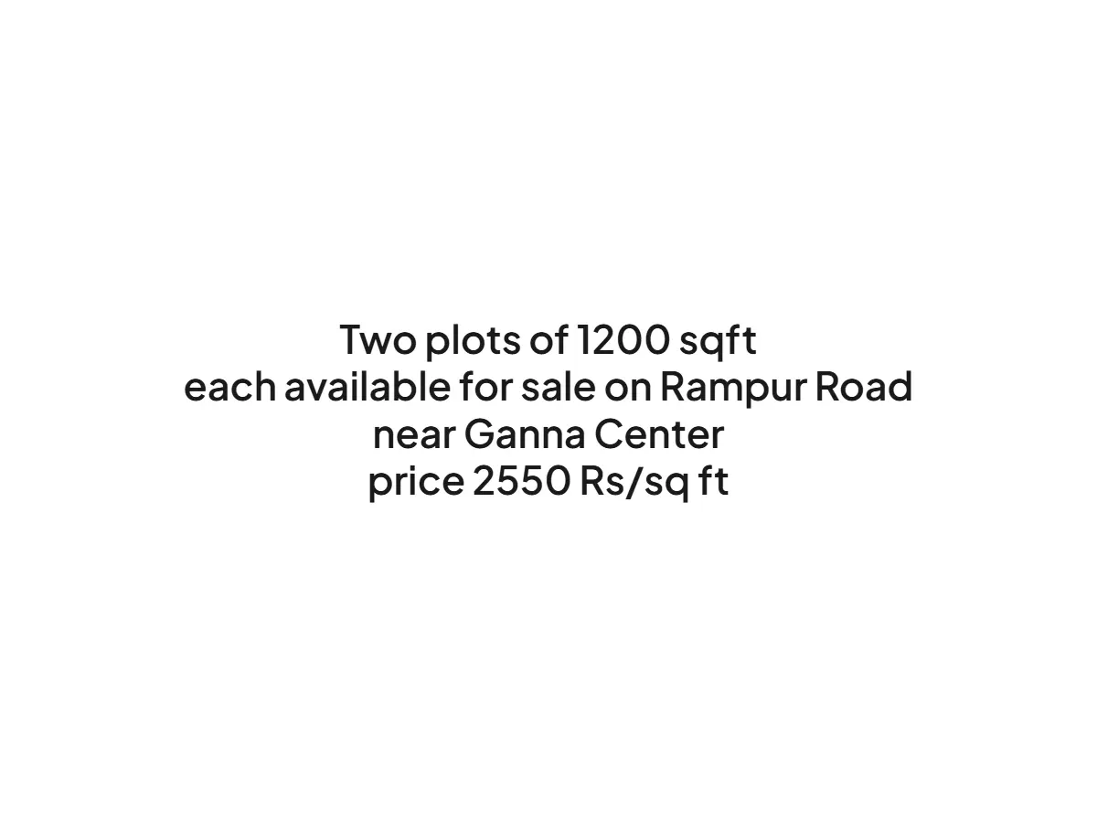 Prime 1200 sqft Land Plots for Sale on Rampur Road Haldwani