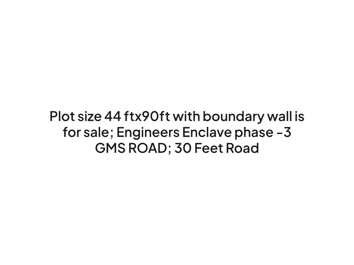 Prime 3960 sqft Land for Sale in Engineers Enclave Dehradun