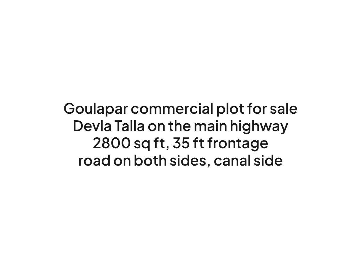 Prime 2800 sqft Commercial Land for Sale in Devla Talla Haldwani