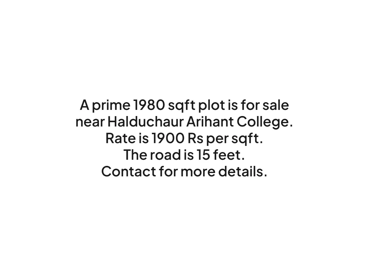 Prime 1980 sqft Land for Sale Near Arihant College Haldwani