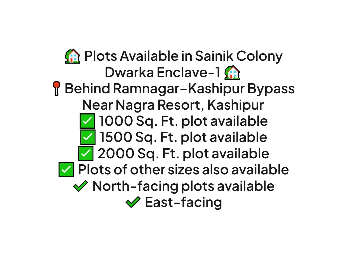 Prime Land Plots for Sale in Ramnagar, Haldwani