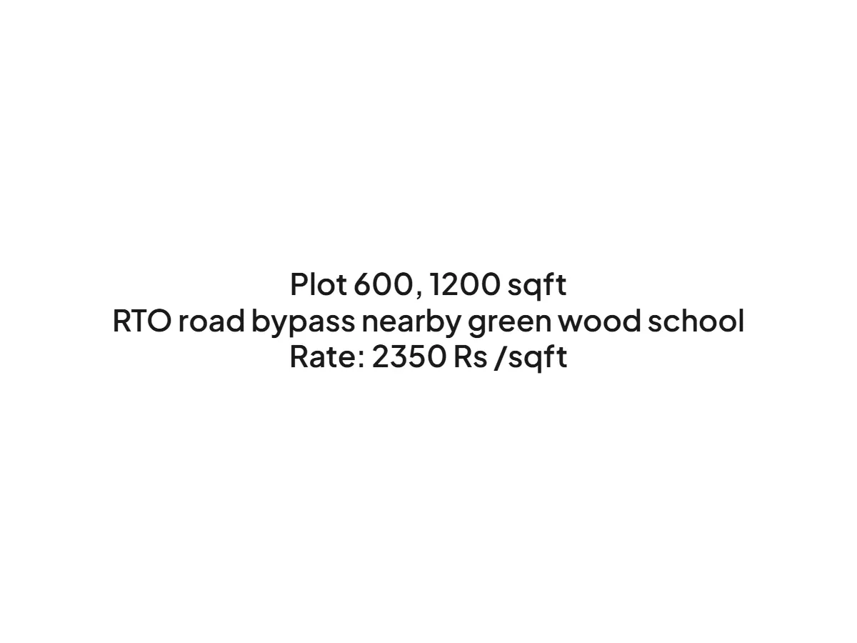 Prime 1200 sqft Land for Sale on RTO Road, Haldwani