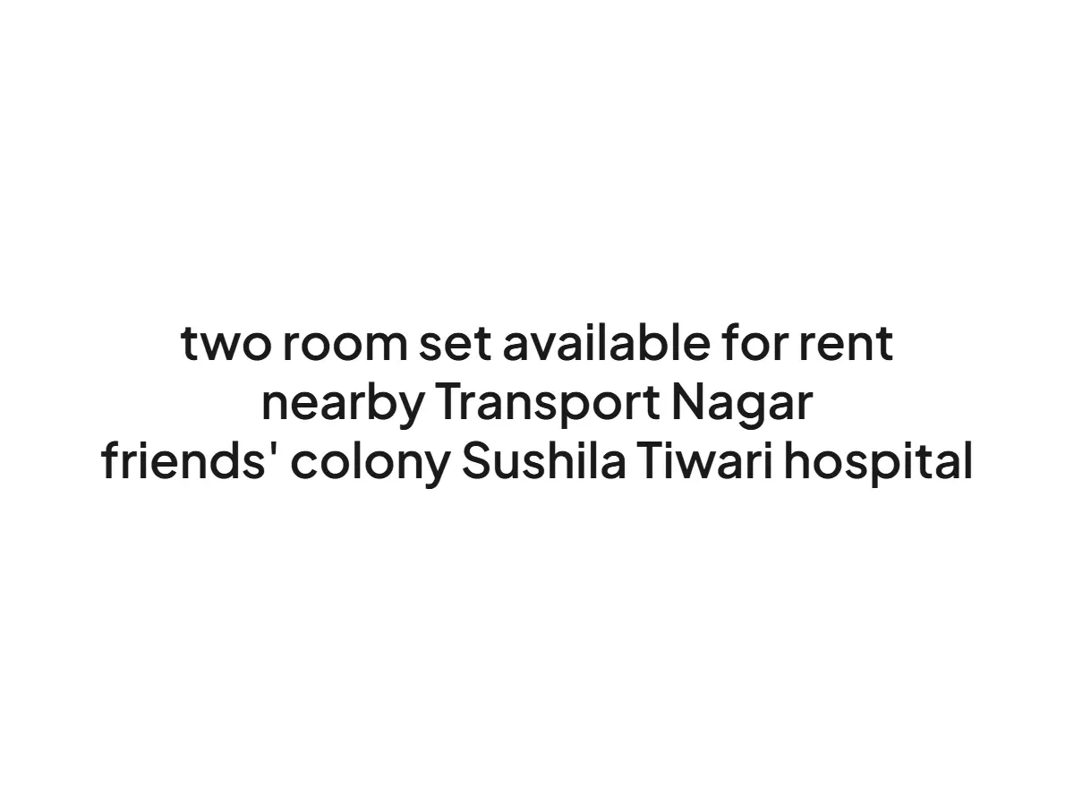 Affordable 2 Room Set for Sale in Haldwani's Friends Colony