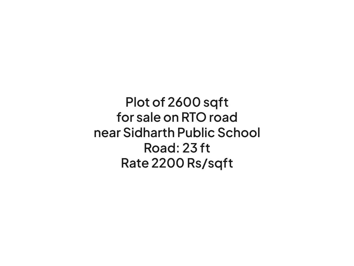 2600 sqft Land for Sale on RTO Road Haldwani
