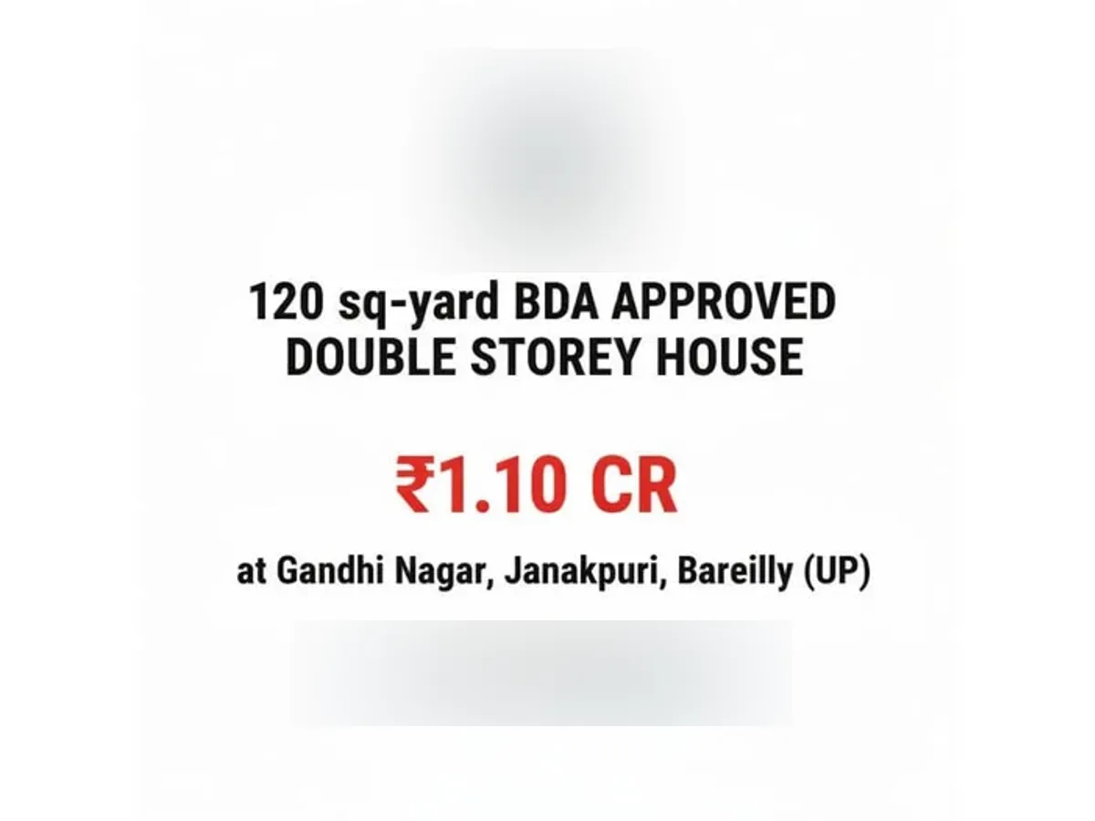 Sale - 120 sq yard, BDA approved double storey house