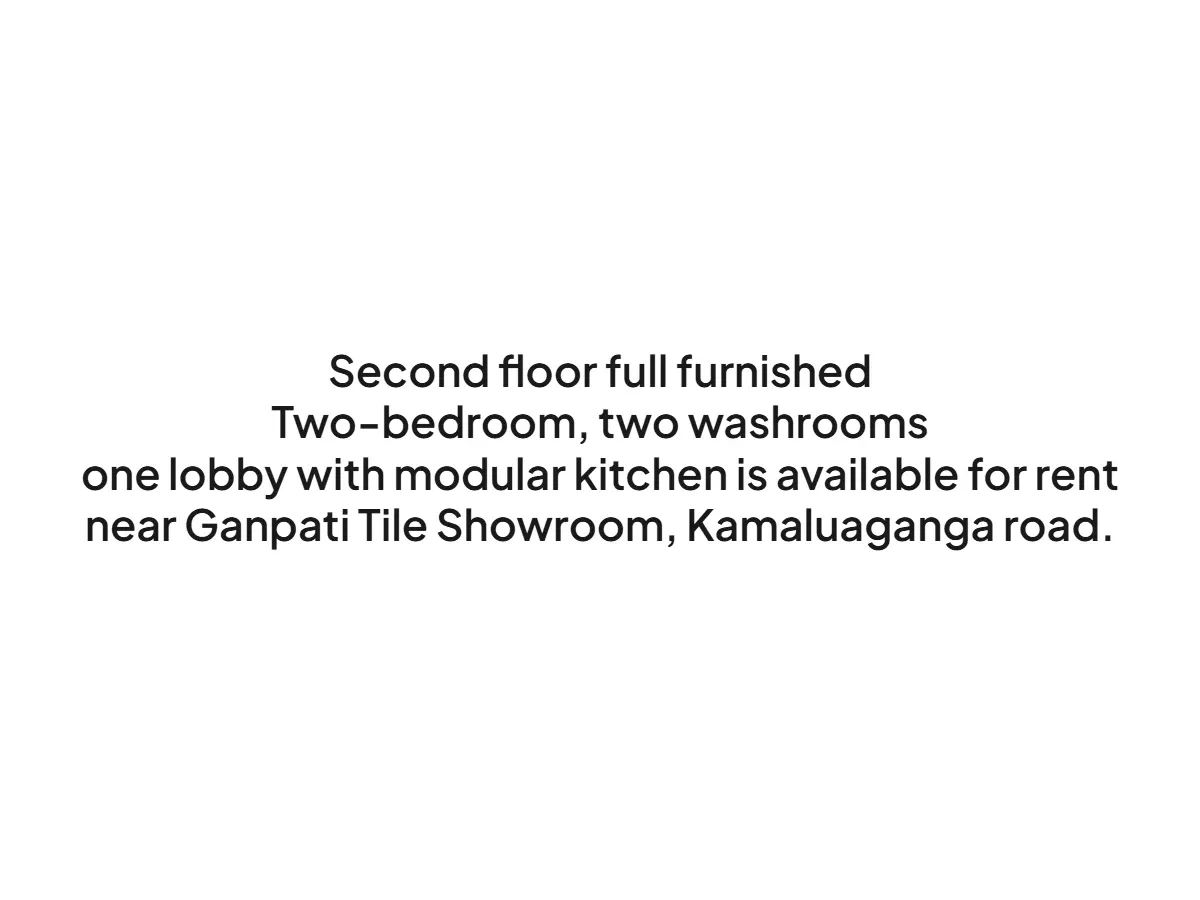 Furnished 2BHK Apartment for Rent Near Ganpati Tile Showroom Haldwani