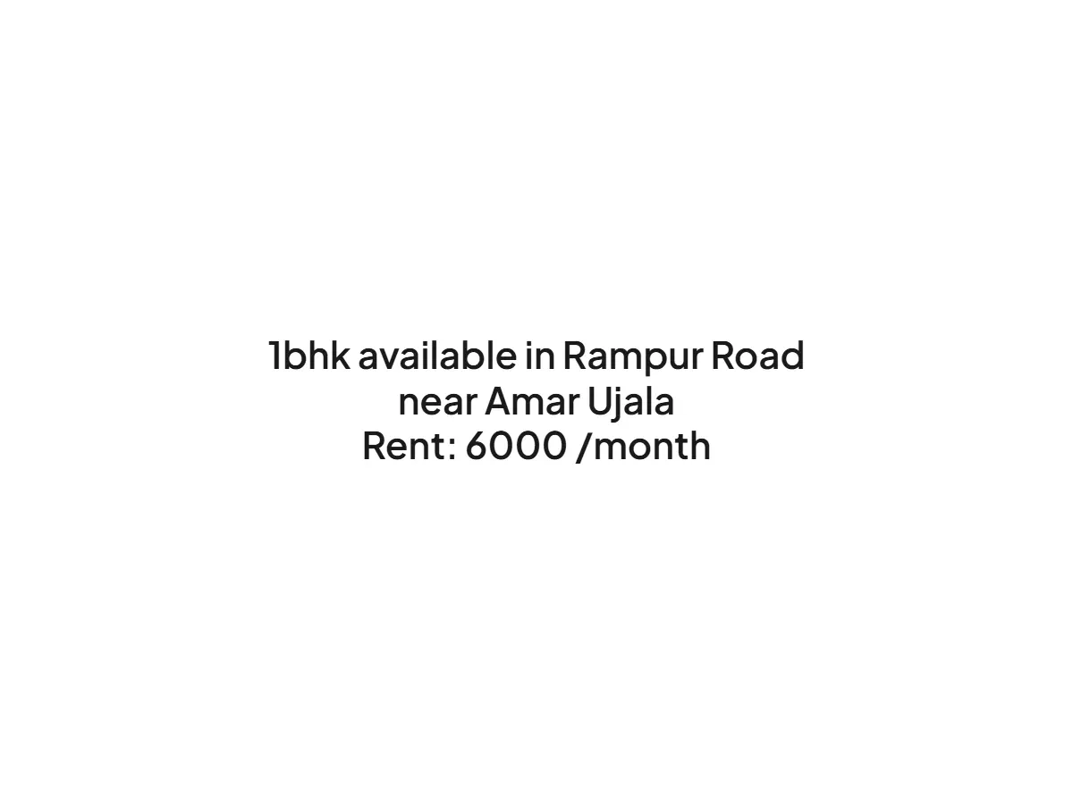 Room for Rent in Haldwani on Rampur Road Near Amar Ujala