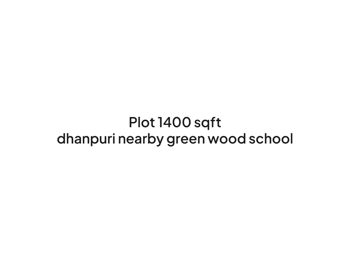 Prime 1400 sqft Land for Sale Near Green Wood School, Haldwani