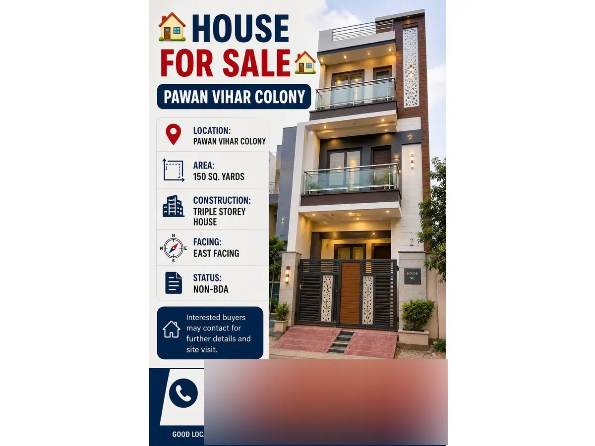 Triple Storey House for Sale in Pawan Vihar Colony, Bareilly