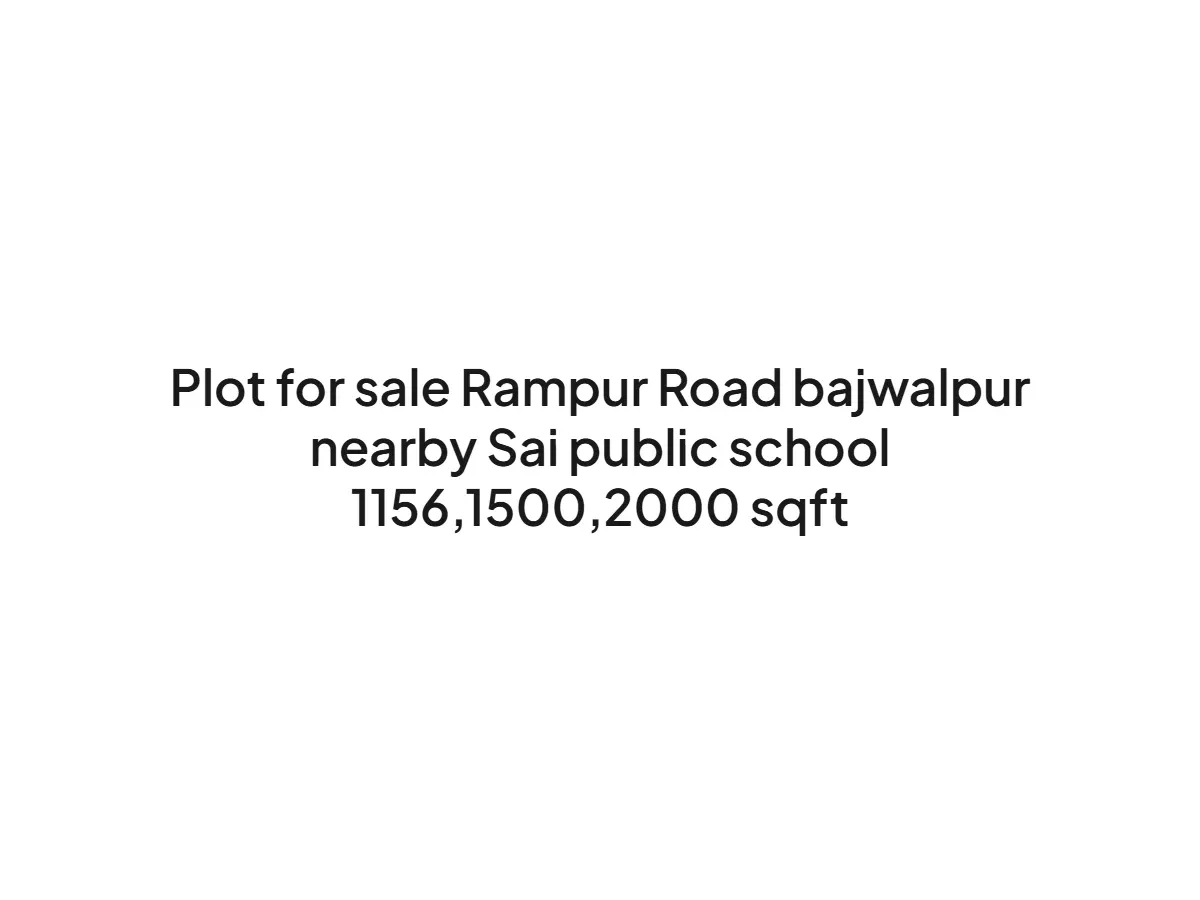Prime 2000 sqft Land for Sale Near Sai Public School Haldwani