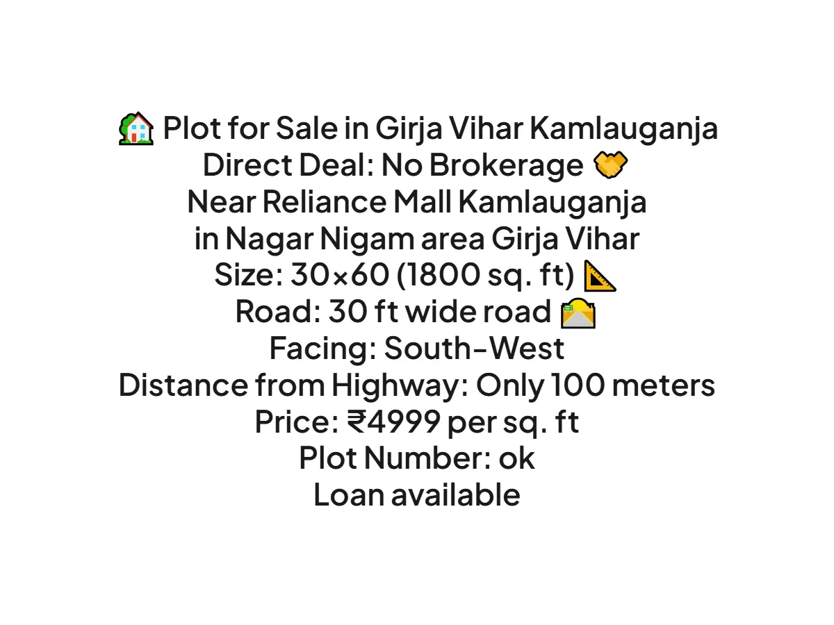 Prime 1800 sqft Land for Sale in Kamlauganja Haldwani