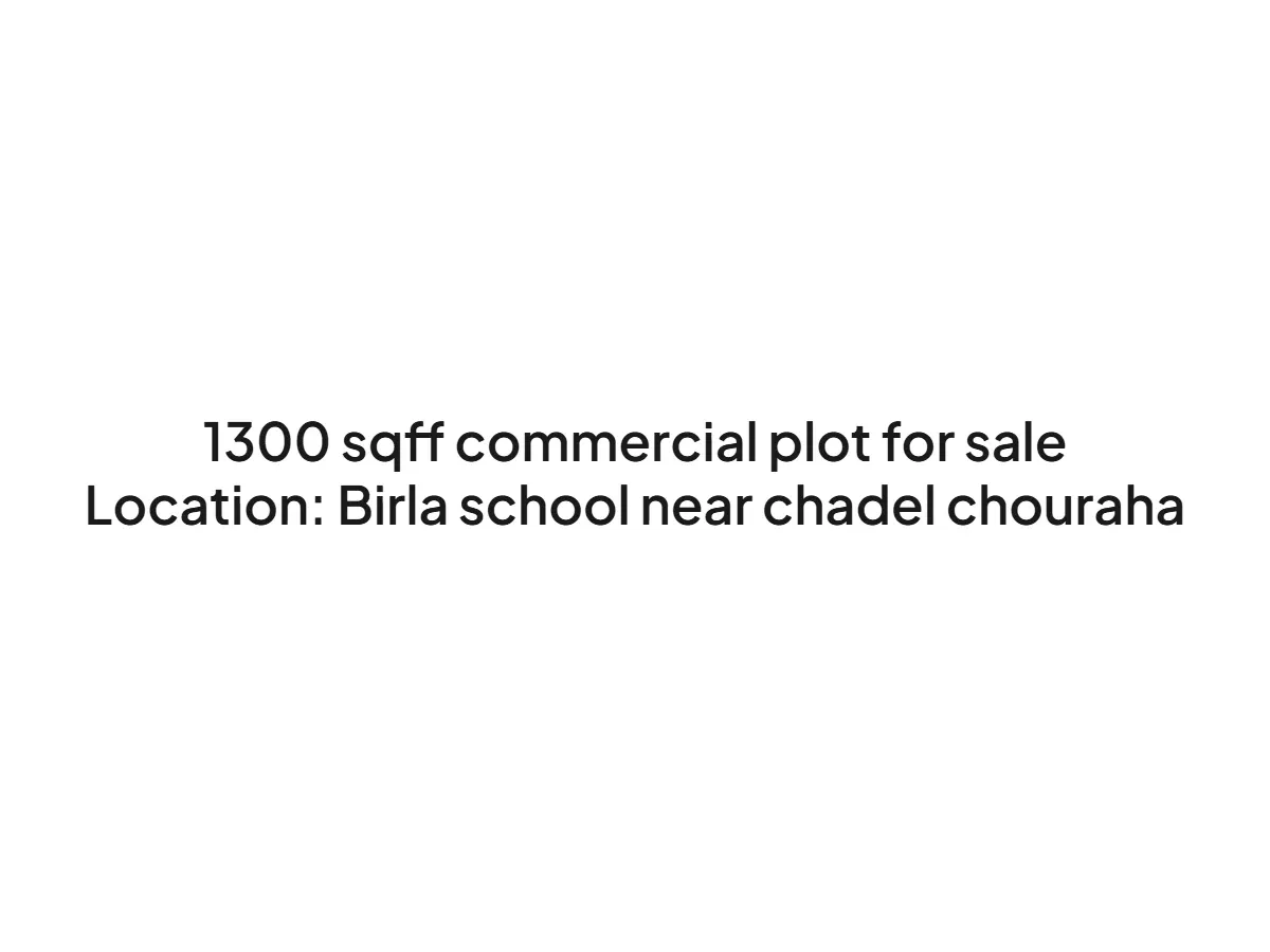 Prime 1300 sqft Commercial Land for Sale in Haldwani