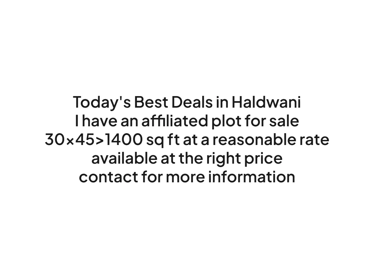 Prime 1350 sqft Residential Plot for Sale in Haldwani