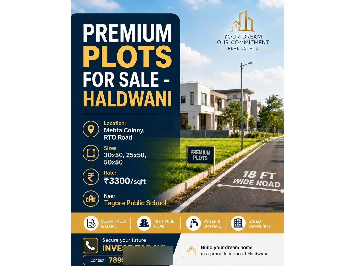 Premium Residential Land for Sale on RTO Road Haldwani