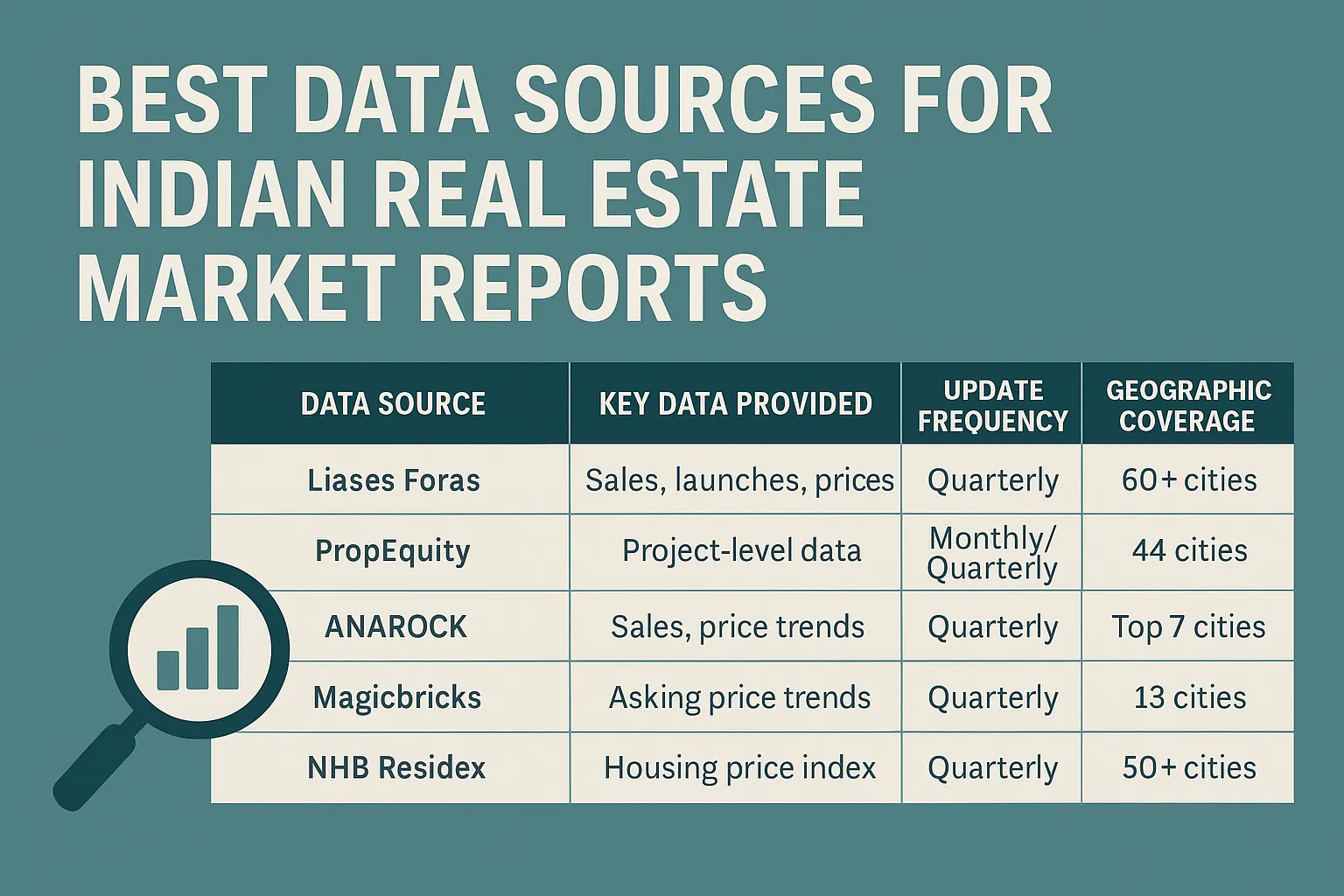 Best Data Sources for Indian Real Estate Market Reports