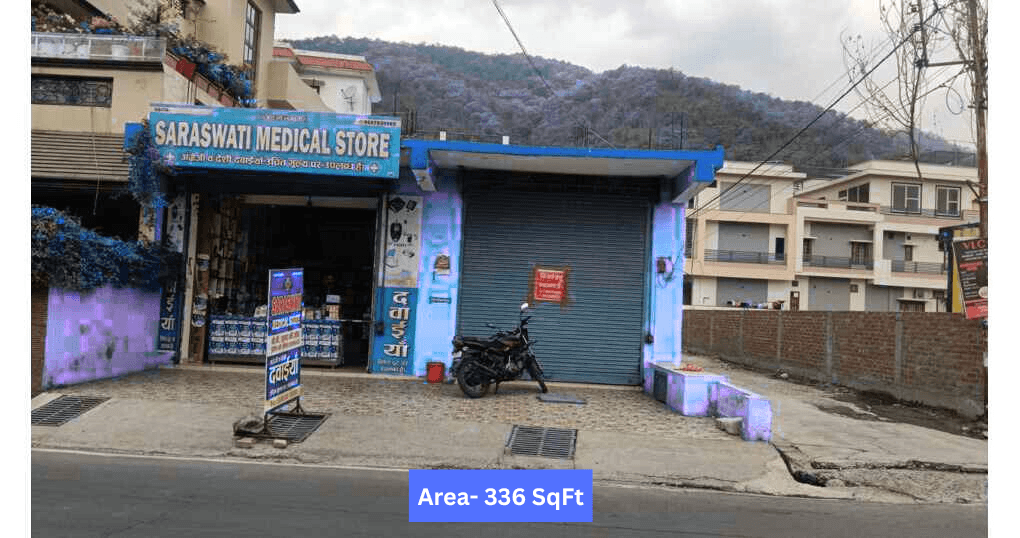 Rent Now 336 SqFt Shop Near Canal Road, Haldwani