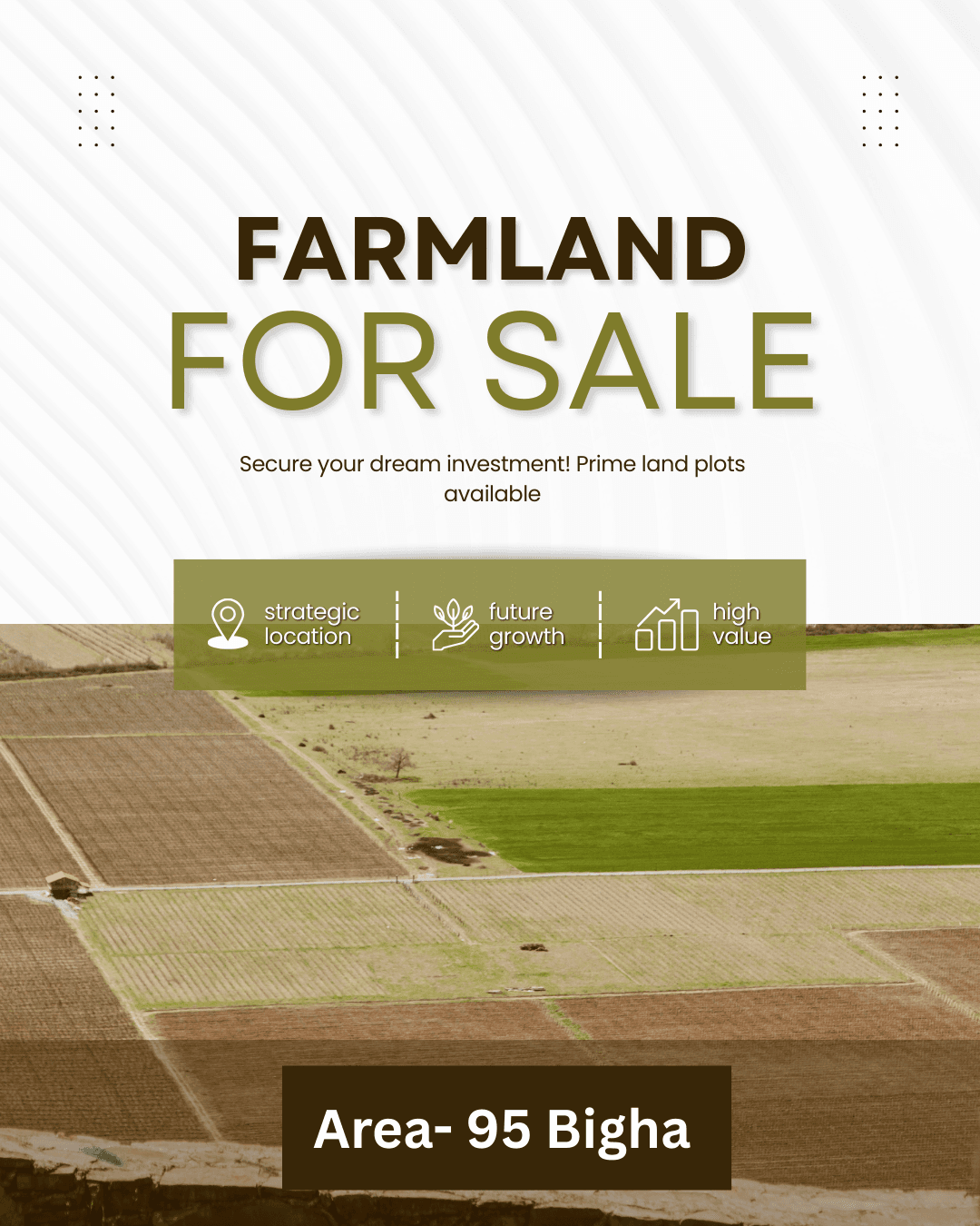 Buy Now 95 Bigha Farmland Near Senthal Road, Bareilly