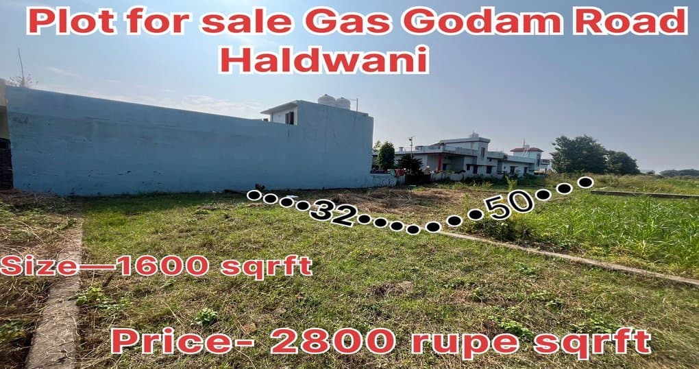 Buy Now 1600 SqFt Land Near Gas Godam Road, Haldwani