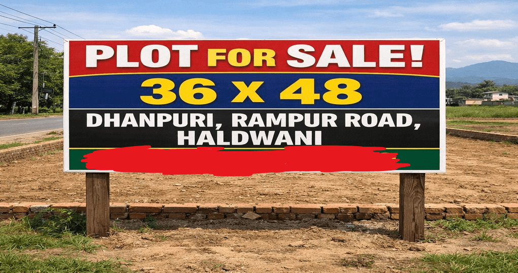 Buy Now 1728 SqFt Land Near Dhanpuri, Rampur Road, Haldwani