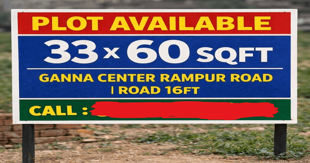 Buy Now 1980 SqFt Land Near Ganna Center, Rampur Road, Haldwani